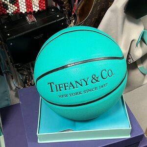Tiffany & Co. turquoise basketball with black logo